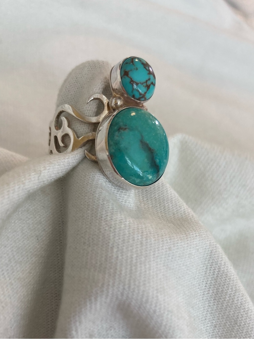 Jay King DTR 925 Turquoise Sterling Silver Sz 6.5